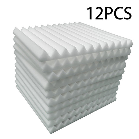 12Pcs High-Density Flame-Retardant Acoustic Foam Panels, SP1613