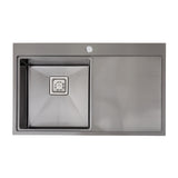 Single-Bowl Stainless Steel Kitchen Sink with Waste Kit, MK150033