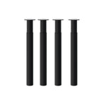 Set of 4 Round Metal Table Legs, PM1545