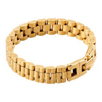 Elegant Gold-plated Stainless Steel Bracelet, CA290003