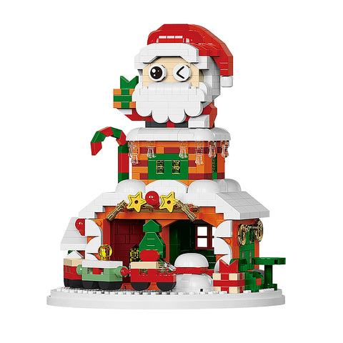 924-Piece Christmas-Themed Building Block Set with Lights, TE090050 (Ver.2)