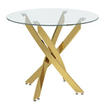 Livingandhome Stylish Tempered Glass Coffee Table, ZH1171ZH1172