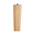 Livingandhome 4er-Set Eckige Möbelfüße aus Holz 16 cm – Stabile Ersatzfüße für Stuhl und Sofa mit Montageplatte [Möbelfuß 4er-Set Holzfarbe 16 cm Eckig Holz Metall mit Montageplatte], FA250008(DE)
