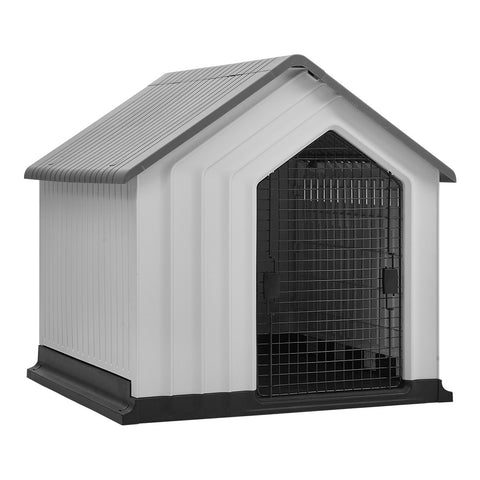 Livingandhome Waterproof Plastic Dog House Pet Kennel with Door, FI0857