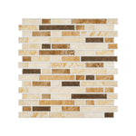 10Pcs Self-Adhesive Wall Tile Stickers with Marble Effect, HF070426