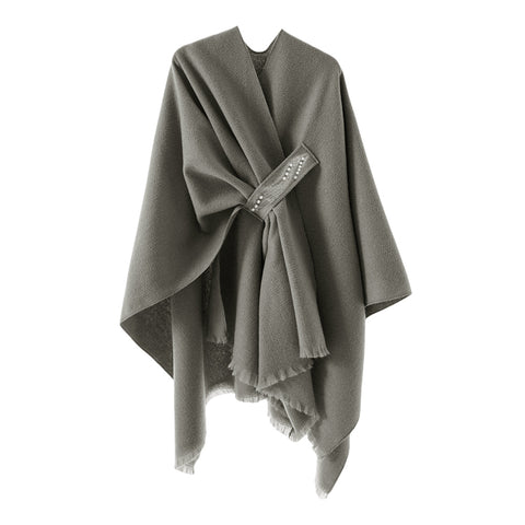 Oversized Plain Shawl Wrap, CA290111