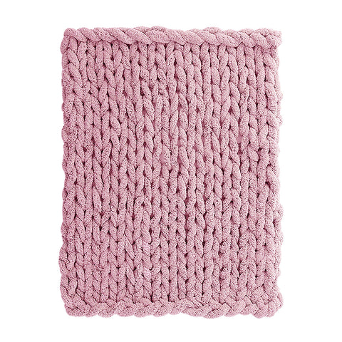 Livingandhome Hand-Woven Chenille Blanket for Couch and Bed, SC0379