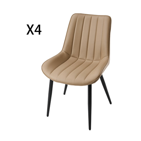 Set of 4 Upholstered Dining Chairs, FD240153