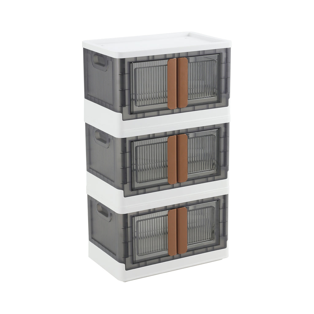 3 Tier Box Rack Stackable Foldable 3-Tier Storage Box, WZ0196 – EVER STRONG