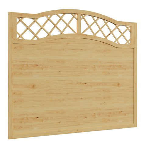 6x5ft Lattice Top Wooden Garden Fence Panel, AI1564 (Ver.2)