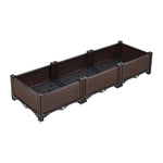 Plastic Raised Garden Bed Planter Box, GG190053 (Ver.2)