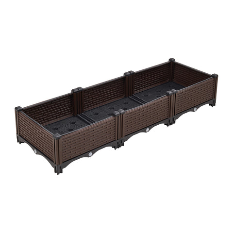Plastic Raised Garden Bed Planter Box, GG190053 (Ver.2)