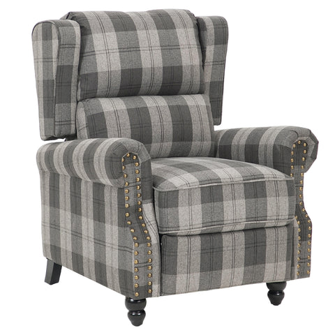 Fabric Upholstered Sofa Pushback Reclining Chair Armchair, FL050183