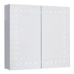Livingandhome Morden Frameless Mirror Cabinet with LED Lighting, DM0464