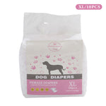10Pcs All-absorb Disposable Dog Diapers, CT0514