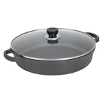 Pre-Seasoned Round Cast Iron Braiser Pan with Lid, GK190005