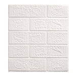 15PCS Self-Adhesive 3D Wall Panels Wallpaper with Brick Effect, SW1033