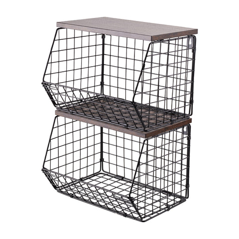 2-Tier Stackable and Folding Kitchen Storage Rack, WM0876 (Ver.2)
