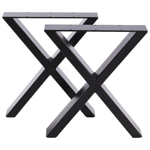 2-teiliges Set 71-cm hohe X-förmige Tischbeine aus Eisen, FA180005 (DE)