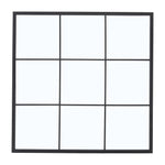 Livingandhome Classic Window Mirror Wall Accent Metal Framed Mirror, FI0409