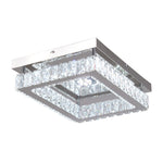 25W Rectangular Stainless Steel Dimmable Crystal Ceiling Light, LG1773 (Ver.2)