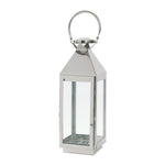 Modern Stainless Steel Candle Lantern with Handle for Home Decor, LG0131