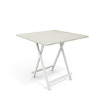 Livingandhome Folding Wooden Dining Table 80x80cm White, ZH1289