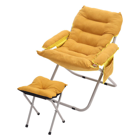 Foldable Moon Chair with Footstool for Indoor and Outdoor, DM0115