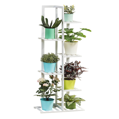 Rustic Wooden Multi-Tiered Potted Plant Stand, SP2378