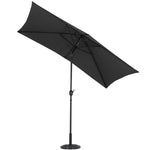 Waterproof Rectangular Parasol for Outdoor with Round Base, LG0453LG0454