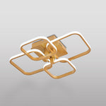 Contemporary Square LED Semi Flush Ceiling Light, LG0855