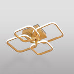 Contemporary Square LED Semi Flush Ceiling Light, LG0856