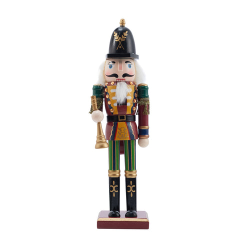 Livingandhome Wooden Nutcracker Soldier Figurine Christmas Ornament, CD0507