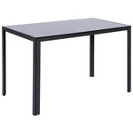 Rectangular Tempered Glass Dining Table for Kitchen Dining Room, FD240067