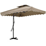 Double Top Garden Cantilever Parasol with Cross Base, LG0812
