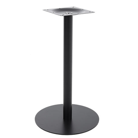 Industrial Style Round Table Base Single Pedestal Table Leg Black, PM1142