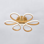 Livingandhome Modern Acrylic Petal LED Semi Ceiling Light, LG0845
