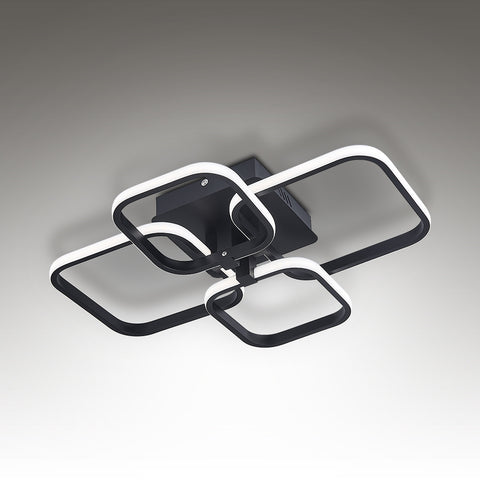 Livingandhome Contemporary LED Energy-efficient Semi Flush Ceiling Light, LG0849