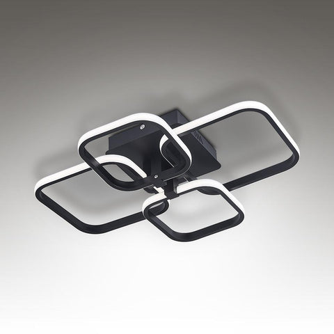 Livingandhome Contemporary LED Light-adjusted Semi Flush Ceiling Light, LG0850