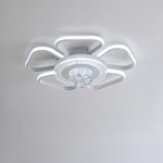Livingandhome Crystal LED Light Petal Modern Ceiling Light Fixture, LG1000
