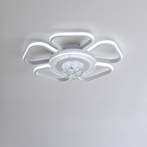 Livingandhome Crystal LED Light Petal Modern Ceiling Light Fixture, LG1000