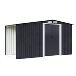 Garden Metal Storage Shed with Log Storage, PM1010PM1011PM1012PM1013