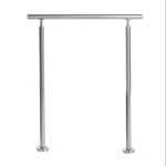 Livingandhome Silver Floor Mount Stainless Steel Handrail for Slopes and Stairs, LG0675
