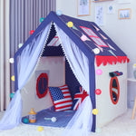 Livingandhome Play Tent for Boys Girls Kids Castle Playhouse Tent, WF0049