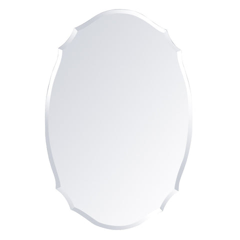 Livingandhome Wall Mounted Mirror with Beveled Edge for Bathroom Vanity Entryway Living Room, CD0552