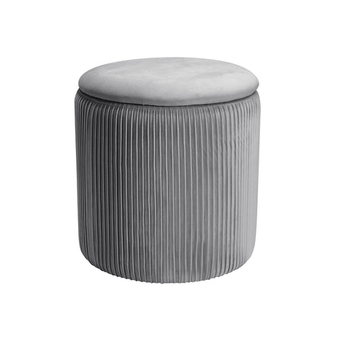 Livingandhome Modern Pleated Storage Ottoman, ZH0935