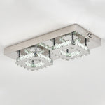 Livingandhome Modern Small Crystal LED Ceiling Light for Hallways and Corridor, LG0729