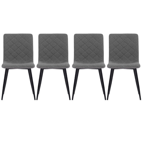 Livingandhome Set of 4 Modern Urban Style Armless Dining Chairs, JM1995