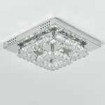 Livingandhome Square Large-size Glamourous Crystal LED Ceiling Light, LG0736