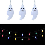 Livingandhome Halloween 20 LED Ghost String Lights for Decoration, SW0317